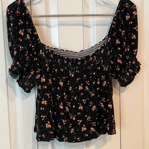 Forever 21 Floral Off-Shoulder Top
